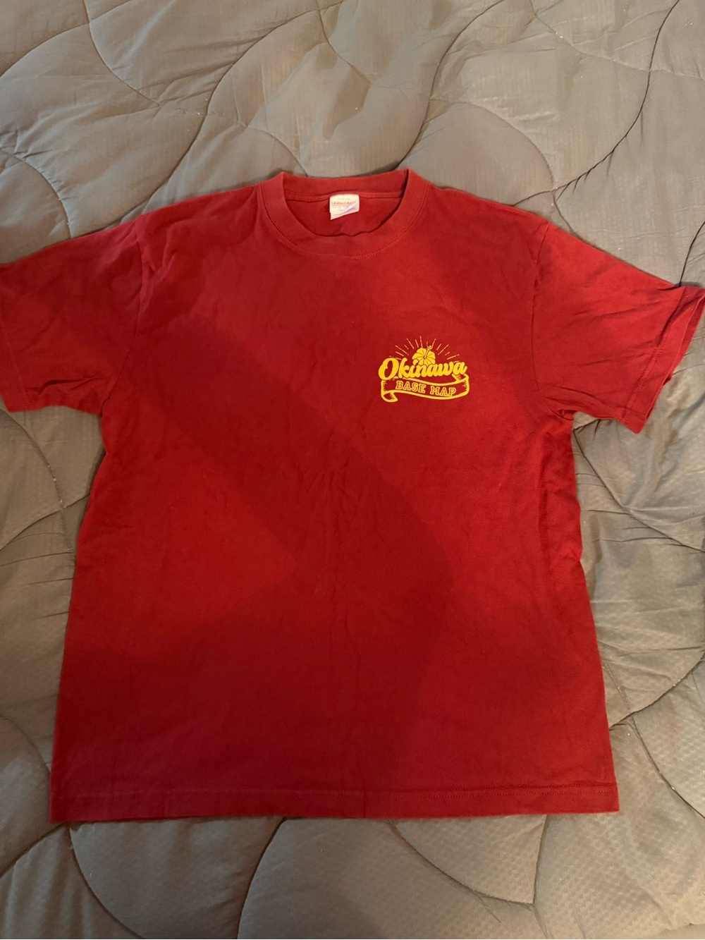 Red Oklahoma Graphic Short Sleeve Crewneck Tee